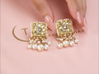 Leena Polki Long Earrings