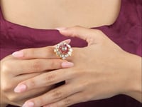 Aanavi Polki And Diamond Ring