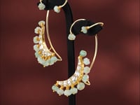 Athelia Polki Long Earrings