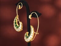 Elvara Polki Long Earrings