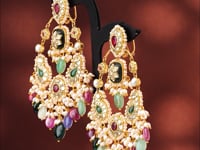 Alya Polki Long Earrings