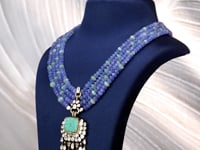 Feryal Polki And Diamond Bead Pendant