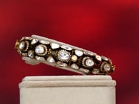 Cyrilla Polki And Diamond Bangle