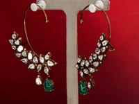 Selah Polki And Diamond Long Earrings