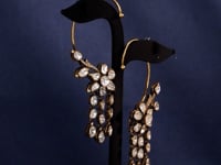 Daniela Polki And Diamond Long Earrings