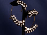 Dakota Polki And Diamond Long Earrings