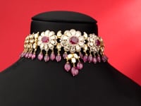 Sreeja Polki And Diamond Choker