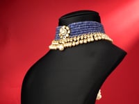 Aishi Polki And Diamond Bead Choker