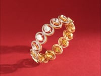 Sweta Polki And Diamond Bangle