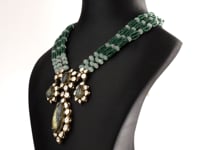 Zeenat Aman - Olive Polki And Diamond Bead Pendant