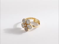 Savora Polki And Diamond Ring