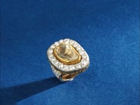 Zinnia Polki And Diamond Ring