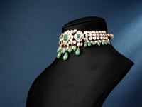 Janani Polki And Diamond Choker