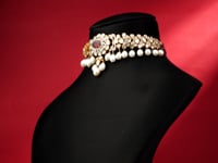 Beryl Polki And Diamond Choker