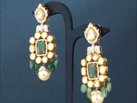 Wajiha Jadau Polki And Diamond Long Earrings