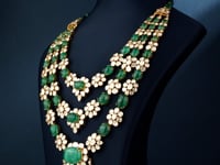 Rivane Polki And Diamond Long Necklace
