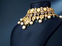 Shiza Jadau Polki And Diamond Necklace