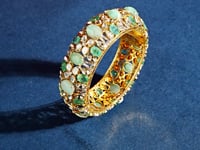 Mevisha Polki And Diamond Bangle