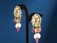 Felina Polki And Diamond Long Earrings