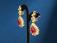Elvina Polki And Diamond Long Earrings
