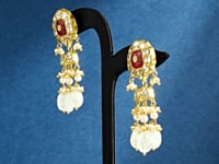 Rashmika Polki Long Earrings