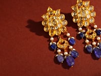 Nimish Jadau Polki Long Earrings