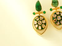 Lyrina Polki Long Earrings