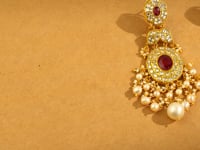 Dharvi Polki Long Earrings