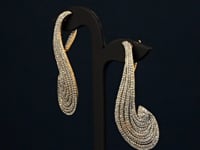 Ahana Diamond Long Earrings
