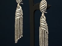 Olyvia Diamond Long Earrings