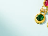 Somina Polki Long Earrings