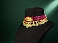 Kashvi Polki Bead Choker