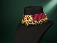 Diya Polki Bead Choker