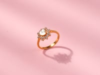 Asha Polki And Diamond Ring