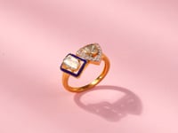 Vidya Polki And Diamond Ring