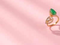 Mahira Polki And Diamond Ring