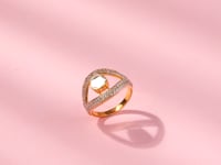 Veena Polki And Diamond Ring