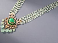 Nisha Polki And Diamond Bead Pendant