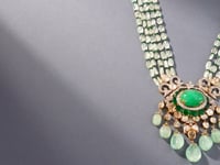 Nisha Polki And Diamond Bead Pendant