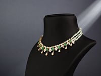 Kanishka Polki And Diamond Necklace