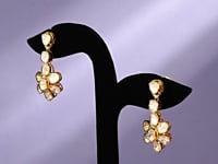 Doreya Polki And Diamond Long Earrings