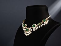 Samiksha Polki And Diamond Necklace