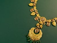 Sanaya Polki And Diamond Long Necklace