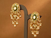 Kusha Polki Long Earrings