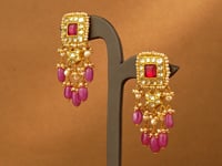 Yuvani Polki Long Earrings