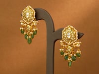 Nisha Polki Long Earrings