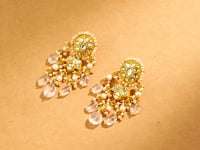 Ishaana Polki Long Earrings