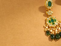 Alvina Polki Long Earrings