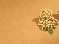 Nisha Polki Long Earrings