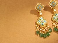 Vaidhi Polki Long Earrings